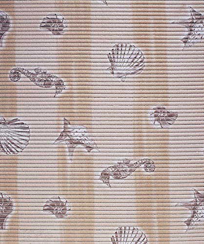 Preisvergleich Produktbild Syntex Weichschaummatte Bodenbelag Aquamatte Badvorleger Antirutschmatte Saunamatte Poolmatte Breite 65 cm länge frei wählbar Design Muscheln (Muscheln / beige, 200)