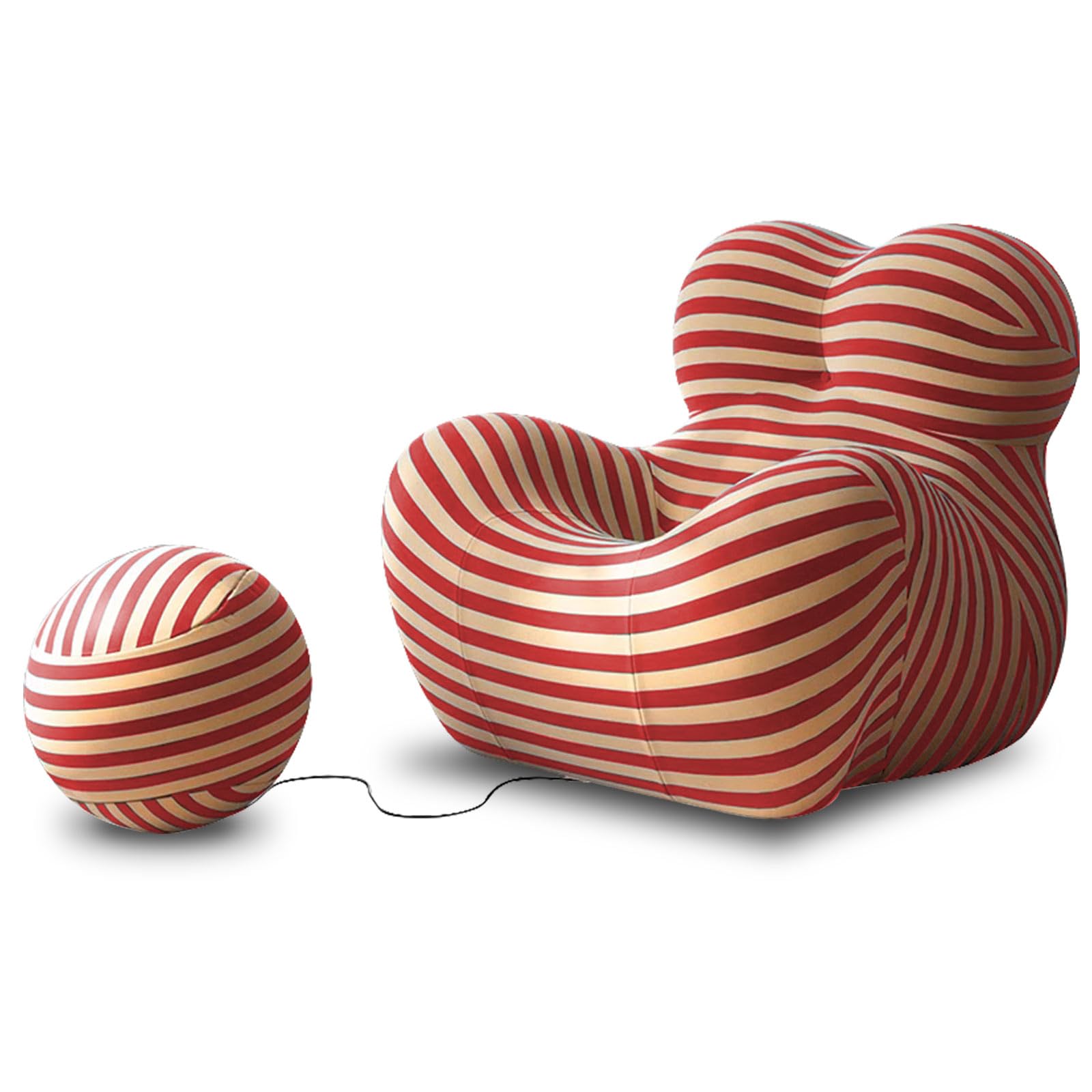 Modern Luxury Adult Living Room?Adult Floor Chair?Memory Foam Chair?Lazy Sofa Bed Floor ?Bedroom Balcony Lounge armrest Sofa Leisure (Red Yellow)