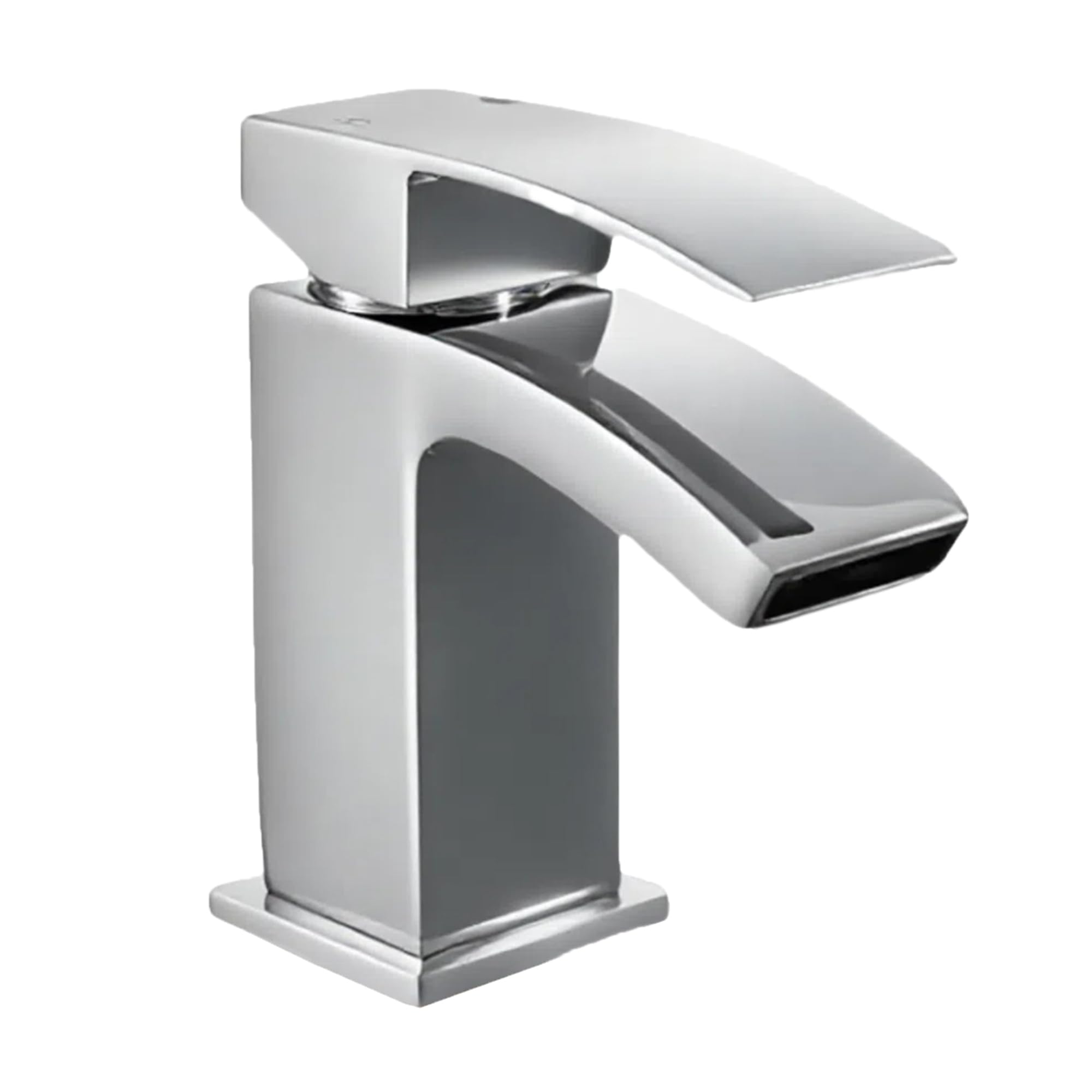 Built Right Basin Mixer Tap Bathroom Sink Tap Chrome Mixer Tap with Pop Up Waste Basin Plug, Single Lever Bathroom Mixer Tap, Basin Taps Hot Cold Sink Tap for Bathroom Kitchen Mixer Tap (Glide Mono)