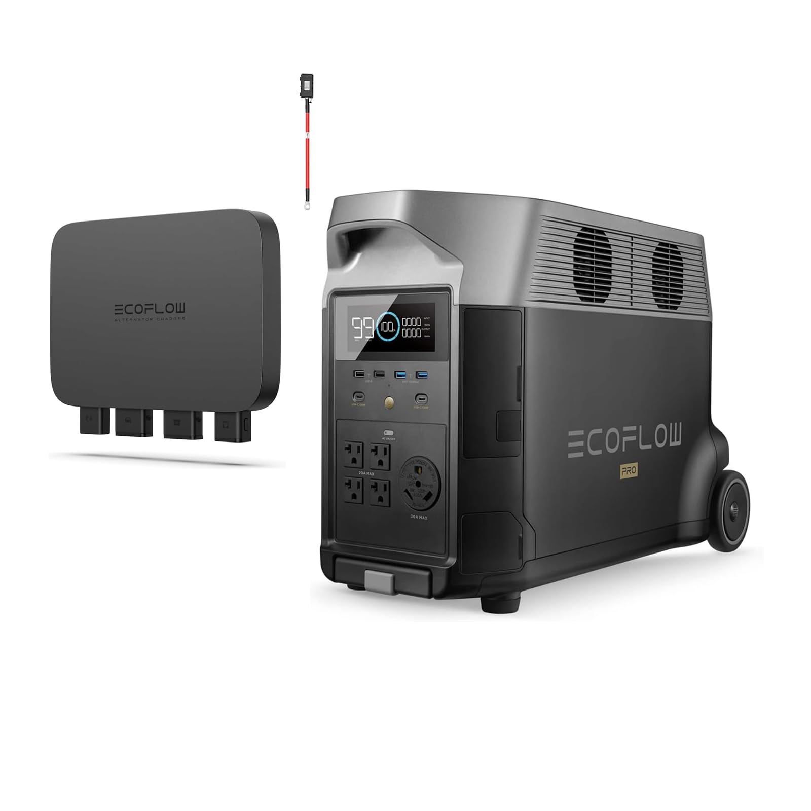 Amazon.co.jp: EcoFlow DELTA Pro ポータブル電源+Alternator Charger