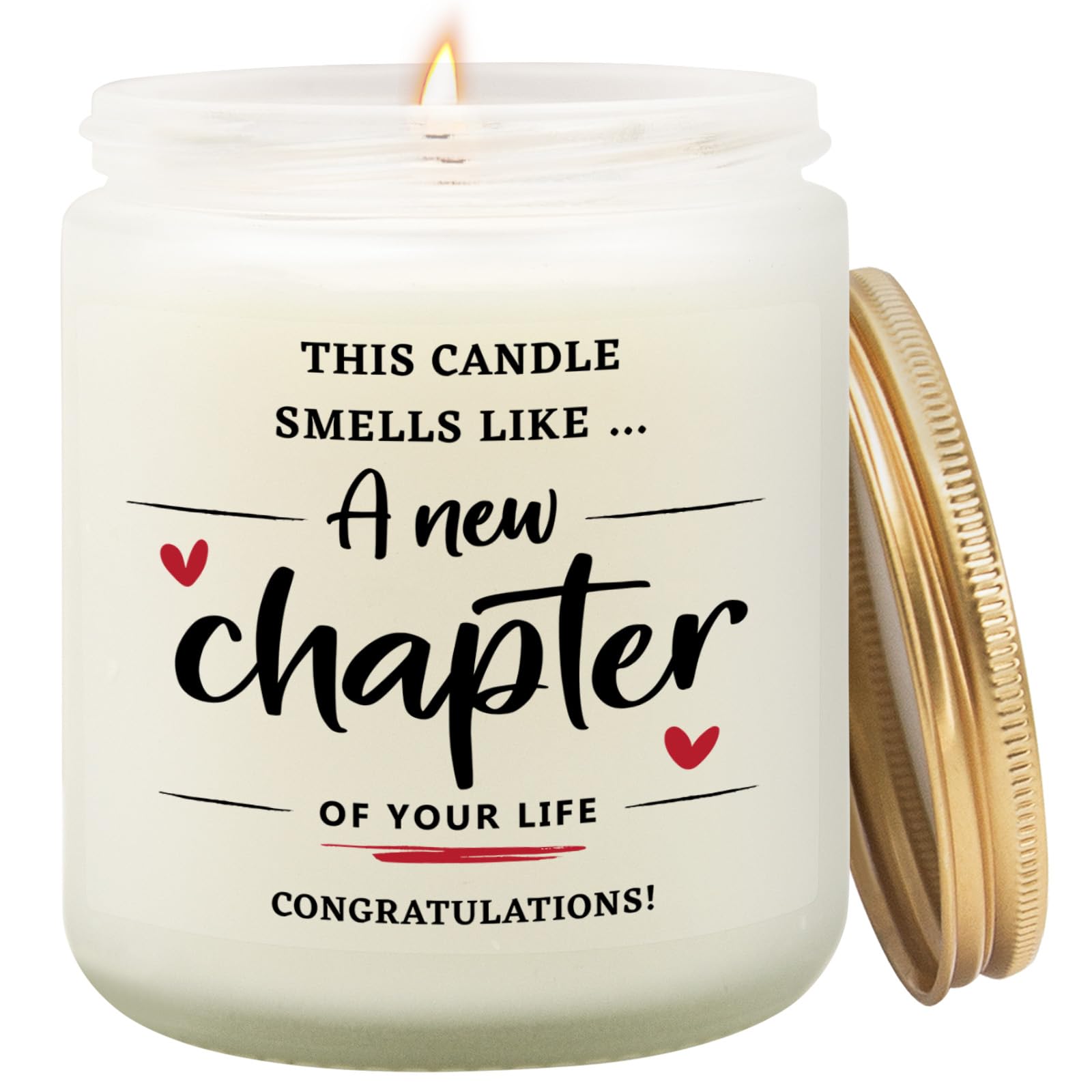 Goiicoln New Chapter Candle, Colleague Leaving Gift, Congratulations Gifts for Women, Christmas Farewell Gifts for Friends, New Job and Home, Retired,