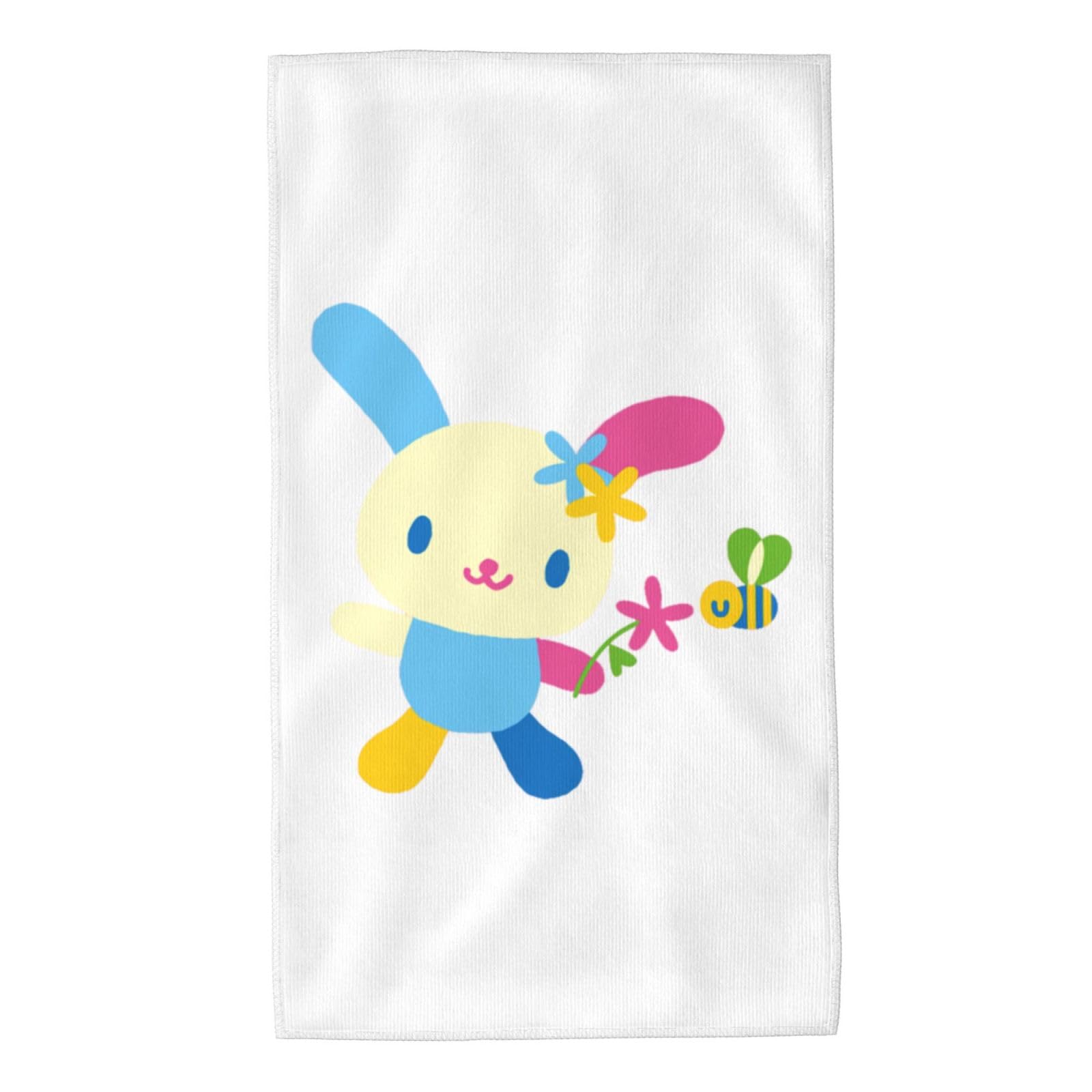 Amazon｜人気ウサハナ (2) フェイスタオル ビーチカーペット バス