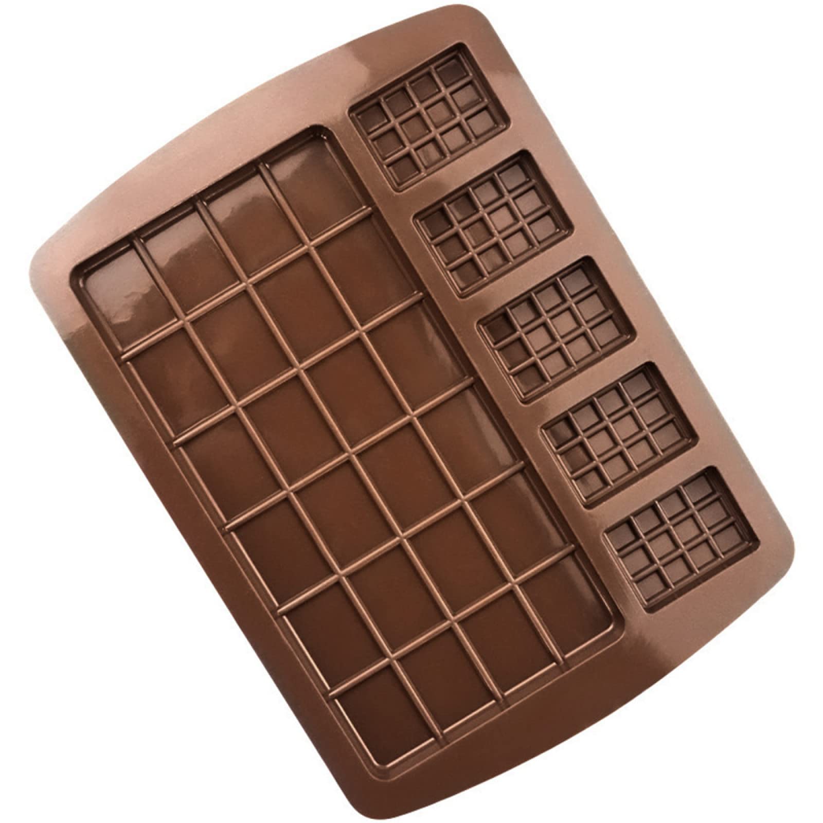 Moldes de silicona para hornear, 2 tamaños, molde de chocolate para fondant, pastelería, decoración de pasteles, 6 unidades