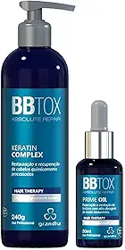 Grandha BBtox Absolute Repair Grande Reparador Capilar Pós Progressiva para Transformação Intensa dos Fios e Renovação Saudável Após Procedimentos Químicos (Keraton Complex + Prime Oil)