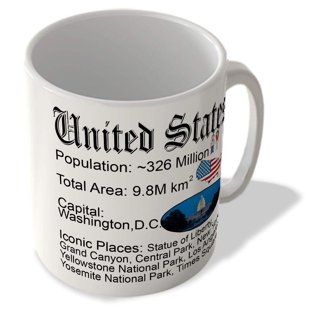 Dillo United States - Fun Facts - White Background - Mug81998