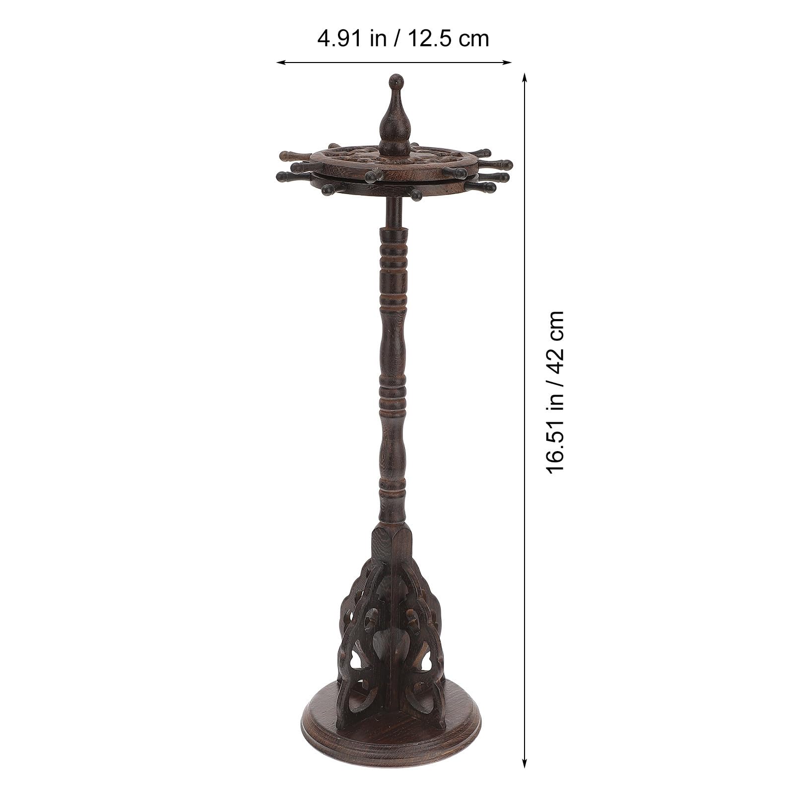 SUPVOX Portapenne in Legno Massello Retrò Supporto Girevole a 360°, Porta Pennelli per Calligrafia e Pennarelli, Organizer Multifunzionale per Ufficio e Casa Stili multipli