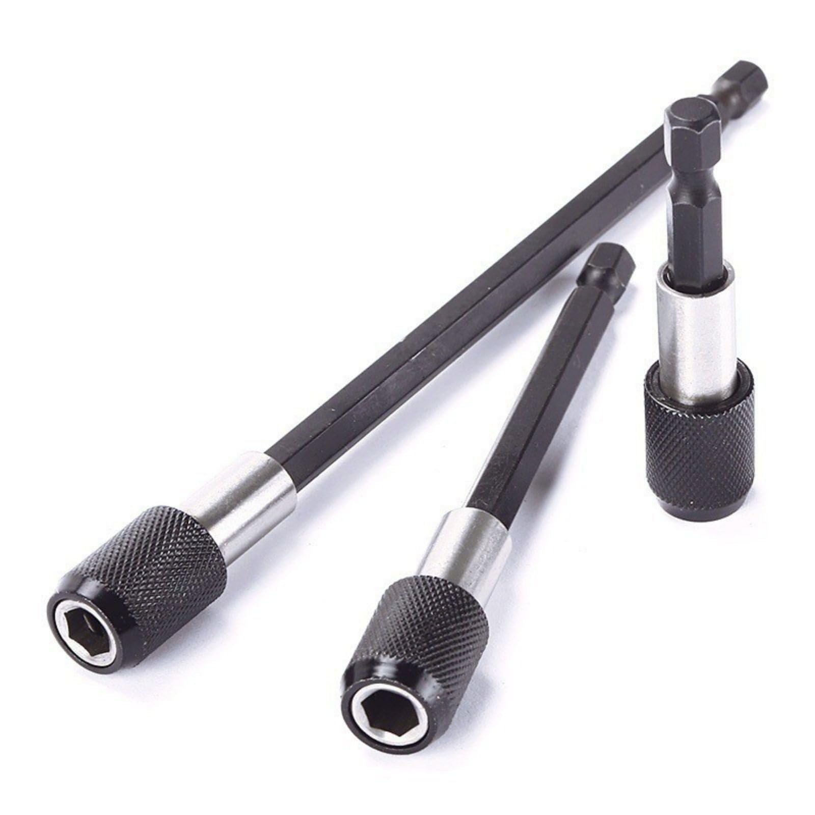 Magnetic Drill Bit Extension Set, Durable Steel Construction, Professional Tool Accessories for Home Improvement, Drill Accessories