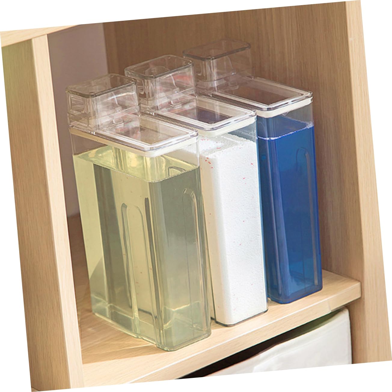 2piezas Botellas De Lavandería Rellenables De Transparente para Líquidos Detergentes y Jabones para Almacenamiento De Loción Baño