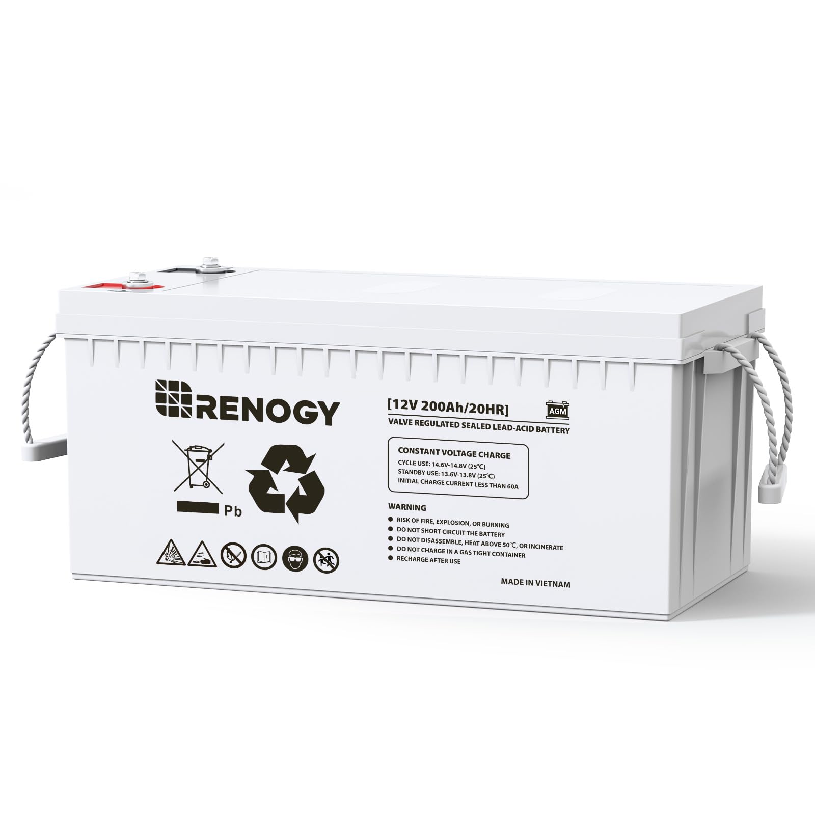 Renogy 12 Volt 200Ah Deep Cycle AGM Battery