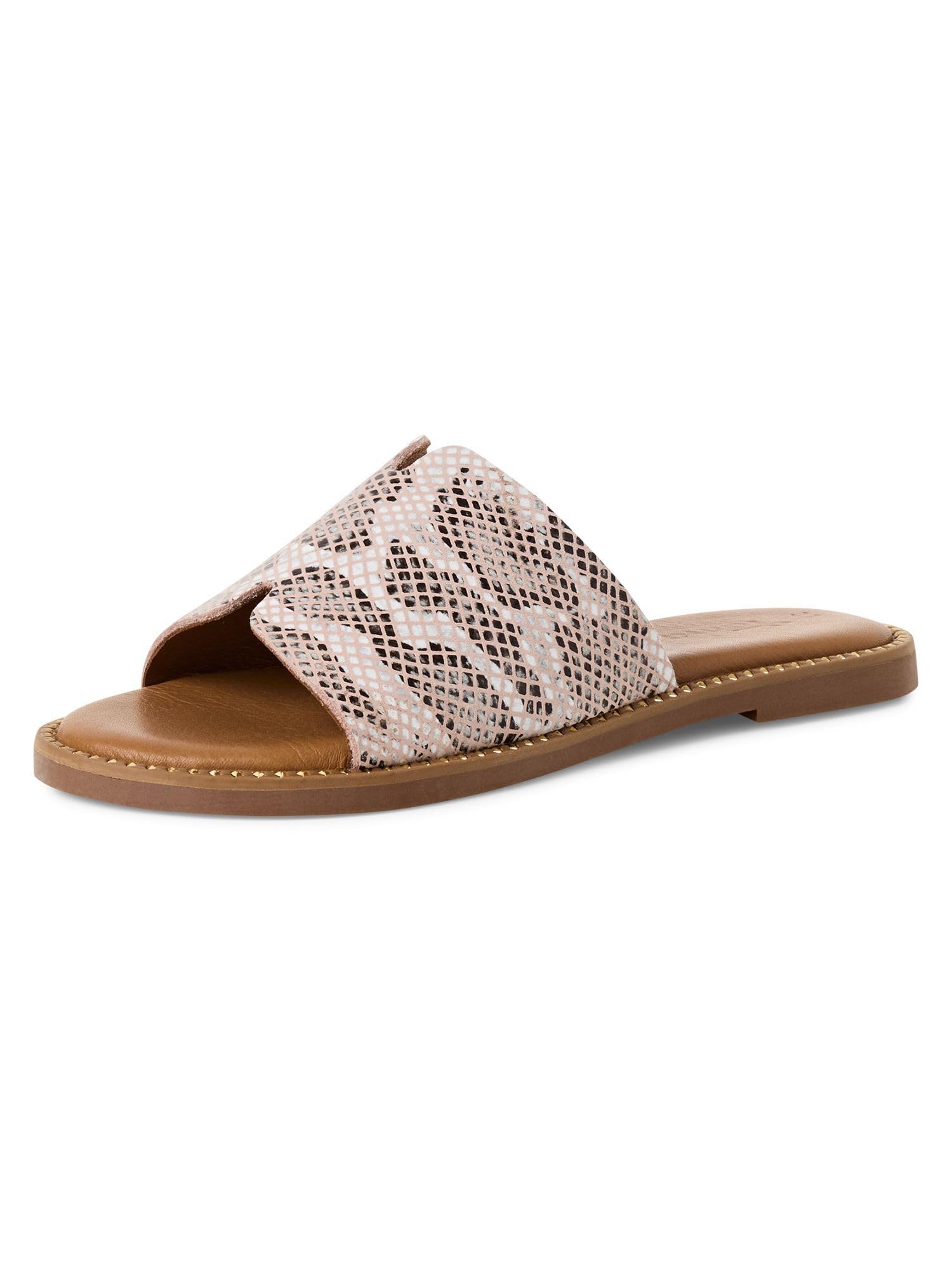 Tamaris Mule femme en cuir plates beige 37 EU