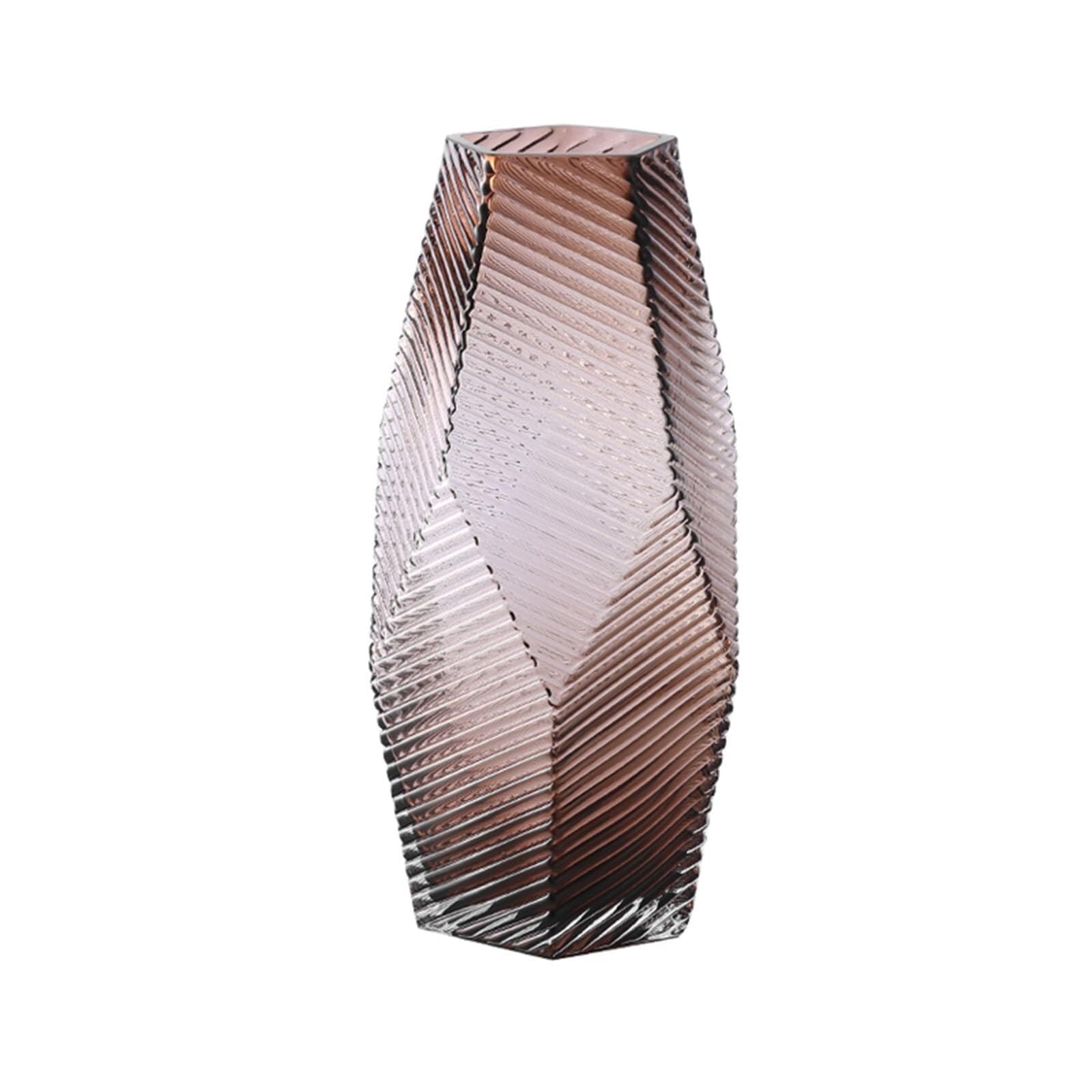 Unique Glass Vase Creative Modern Decoration for Living Room Aesthetic Room Decor(H 29CM)