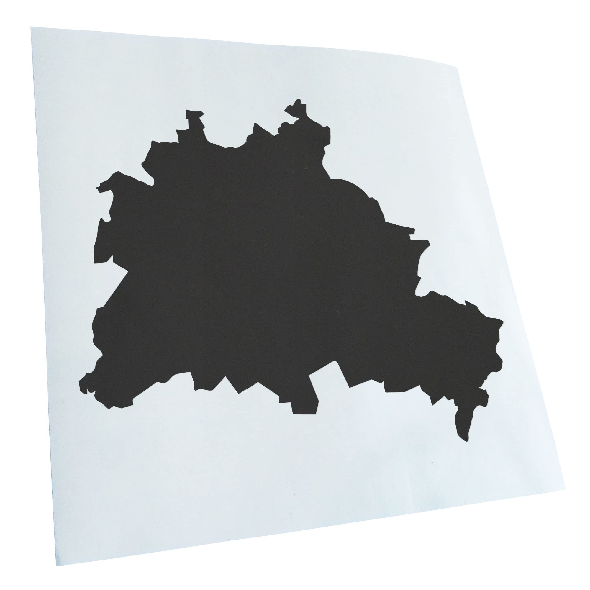 Kiwistar - Car Sticker - Dark Grey - 40 x 33 cm Berlin Germany Silhouette - Rear Window Car Sticker Weatherproof for Car Truck Moped Truck - Sticker Exterior Self-Adhesive Tuning Accessories for