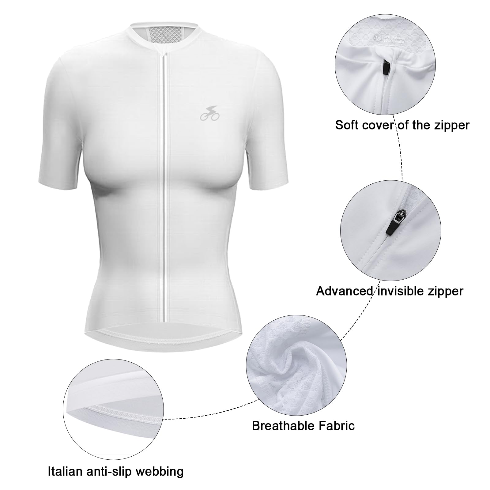 Radtrikot Damen Kurzarm/Langarm, Fahrradtrikot Atmungsaktiv Rennrad Trikot Schnell Trocknen Fahrrad Shirt mit 3 Taschen für Frauen Outdoor Sport