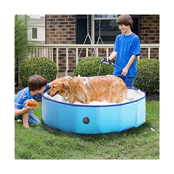 Experience Endless Fun and Cooling Joy with Our Foldable Dog Pool - 47"x12" Sized