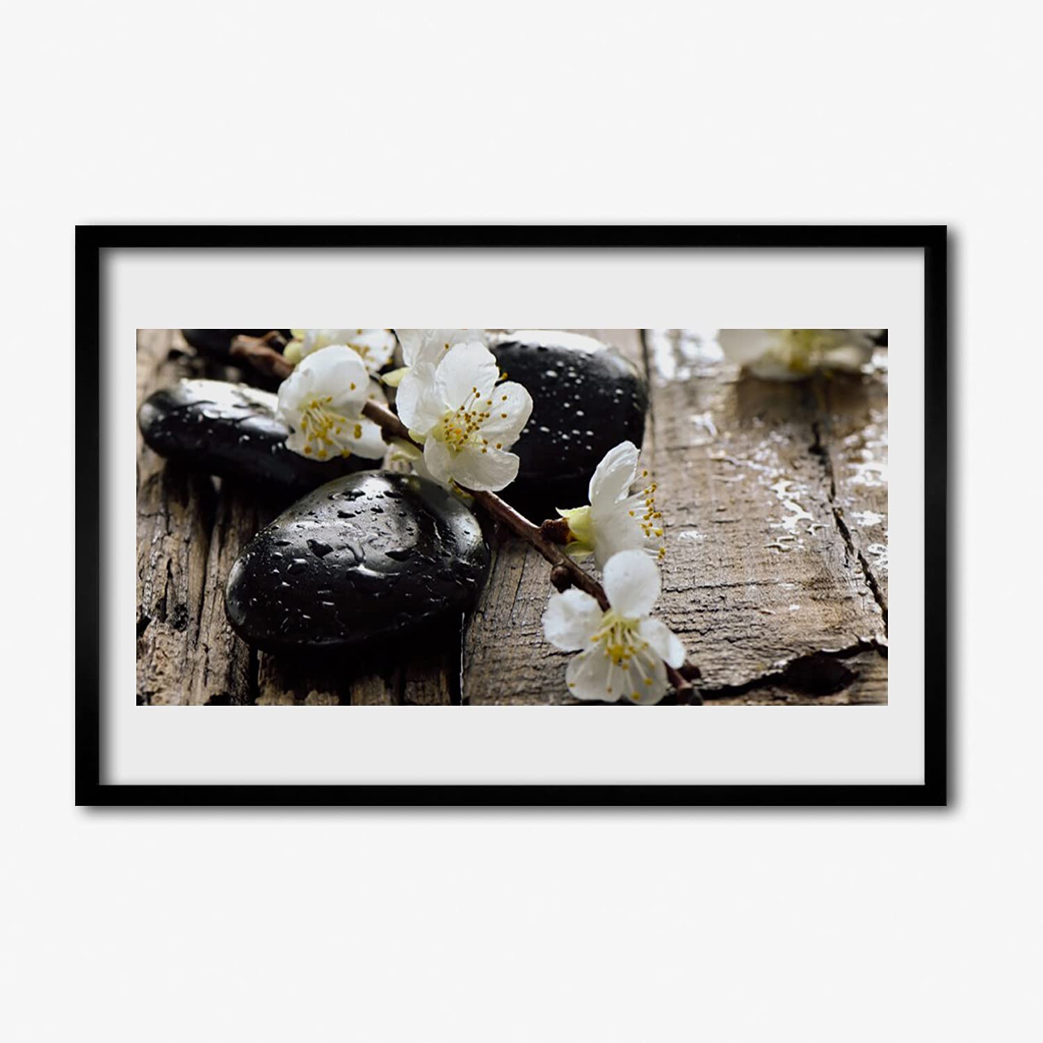 Affiche encadrée 60x40 cm fleurs cadre robuste sans déformation - 5