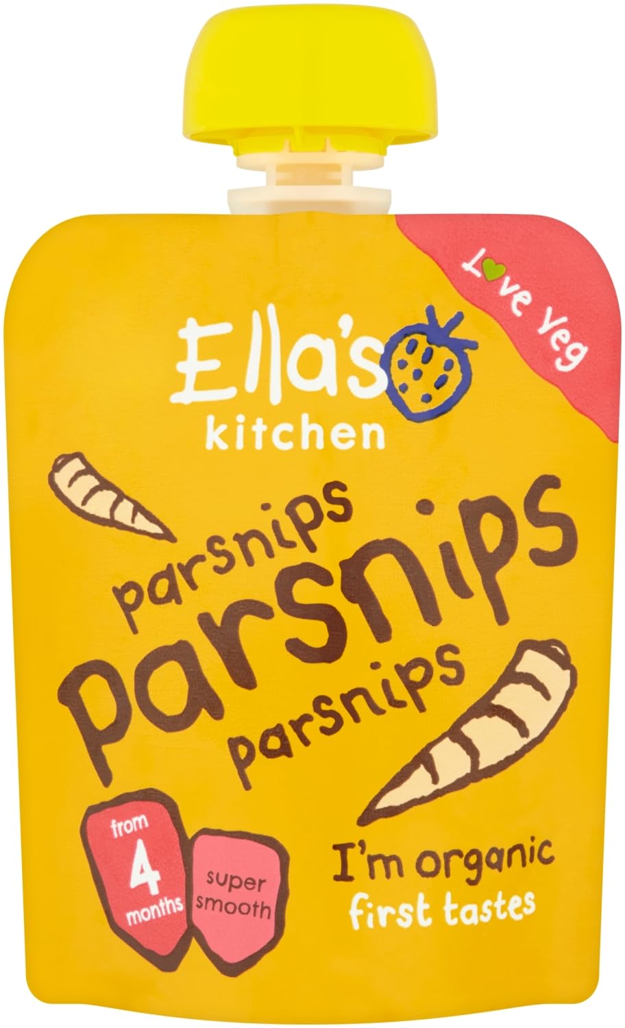 Ella's Kitchen Organic First Taste Parsnips, 70g