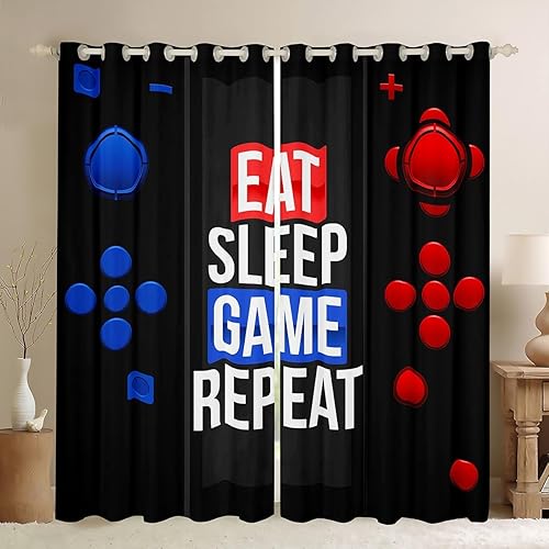 Miniatura 30 de Cortinas de ventana con diseño de gatos y mascotas, cortinas Kawaii para ventana de espacio exterior, para dormitorio, sala de estar, para niños