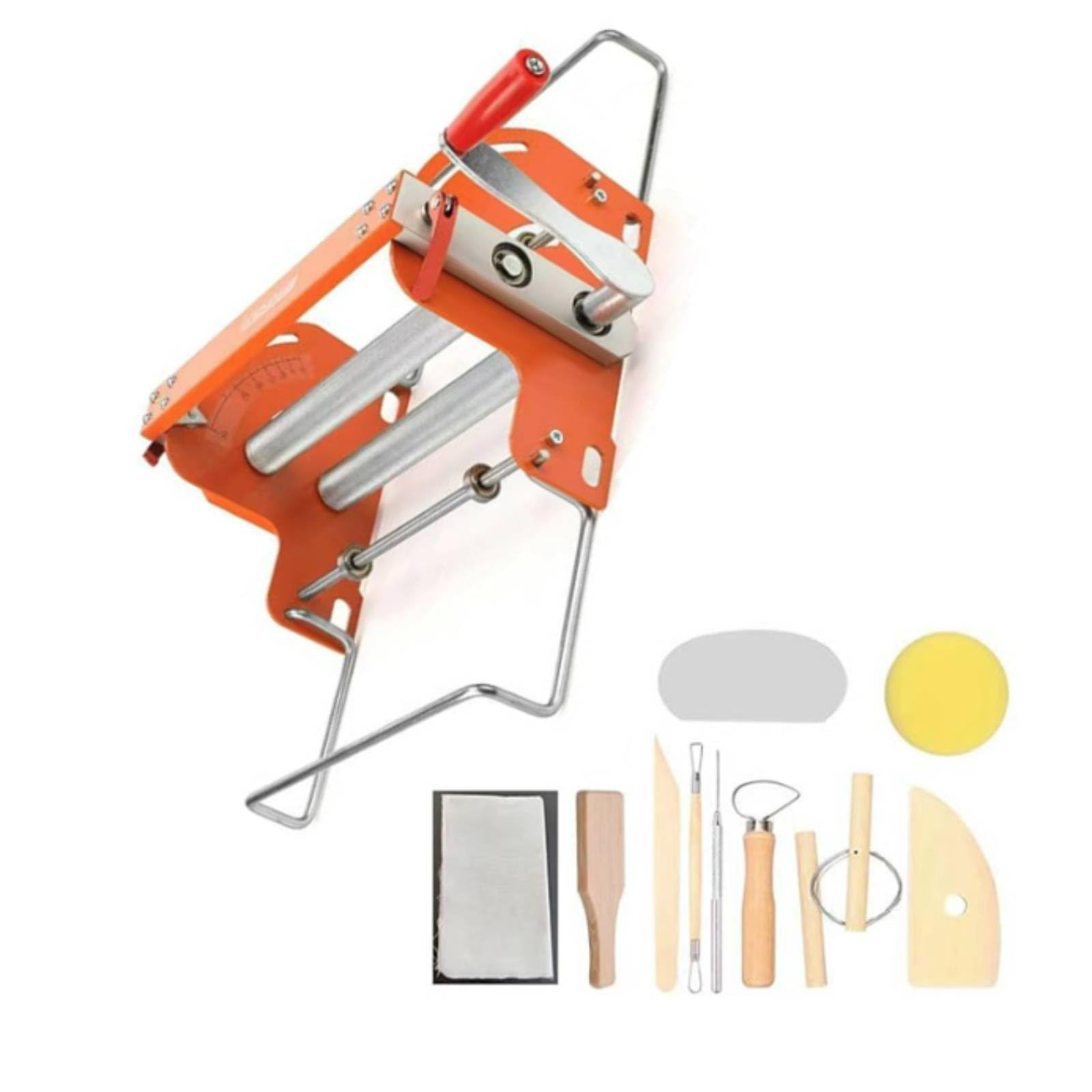 KJZQXYX Hand Crank Slab Roller,Manual Ceramic Slab Machine,Clay Press Machine,for Potters, Beginners, Studio, Workshop