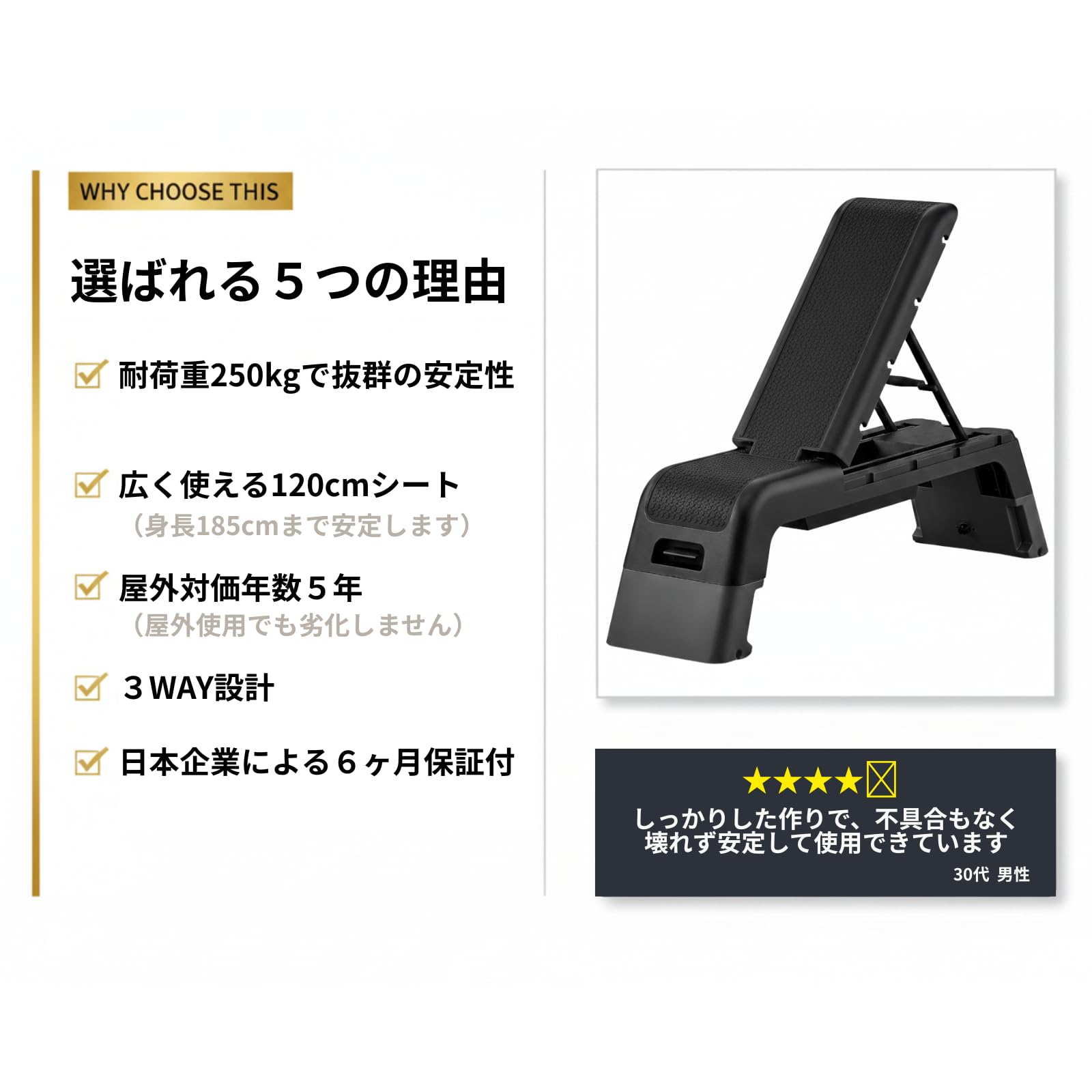 Amazon.co.jp: HIITデッキ ステップ台 トレーニングベンチ フラット