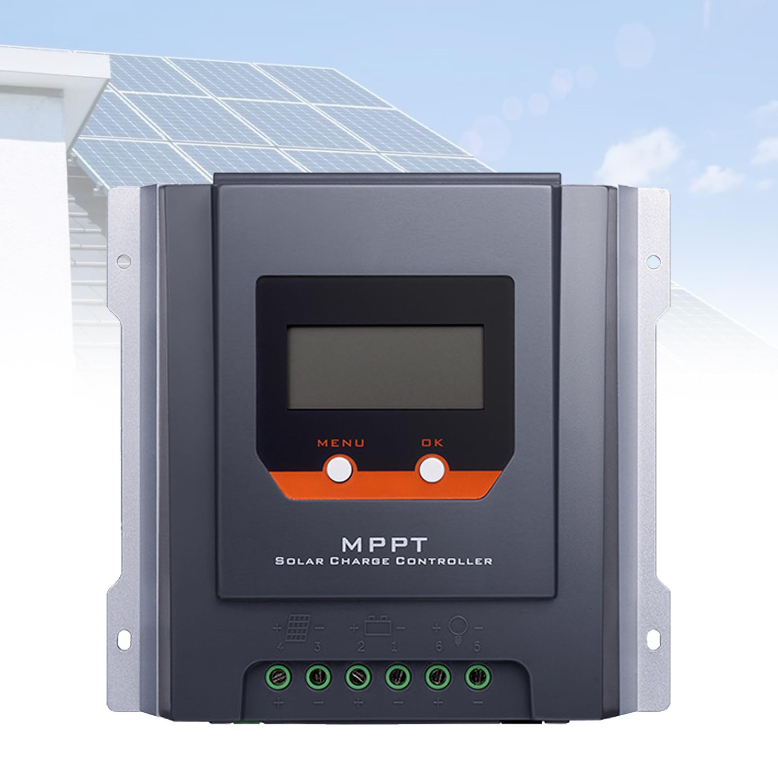 Regulator łAdowania SłOnecznego Mppt, 20A/30A 12V/24V, Z WyśWietlaczem Lcd, Czujnikiem Temperatury, Zabezpieczeniem Przed PrzełAdowaniem, Do OśWietlenia, Na Plac Budowy 12/24V20A