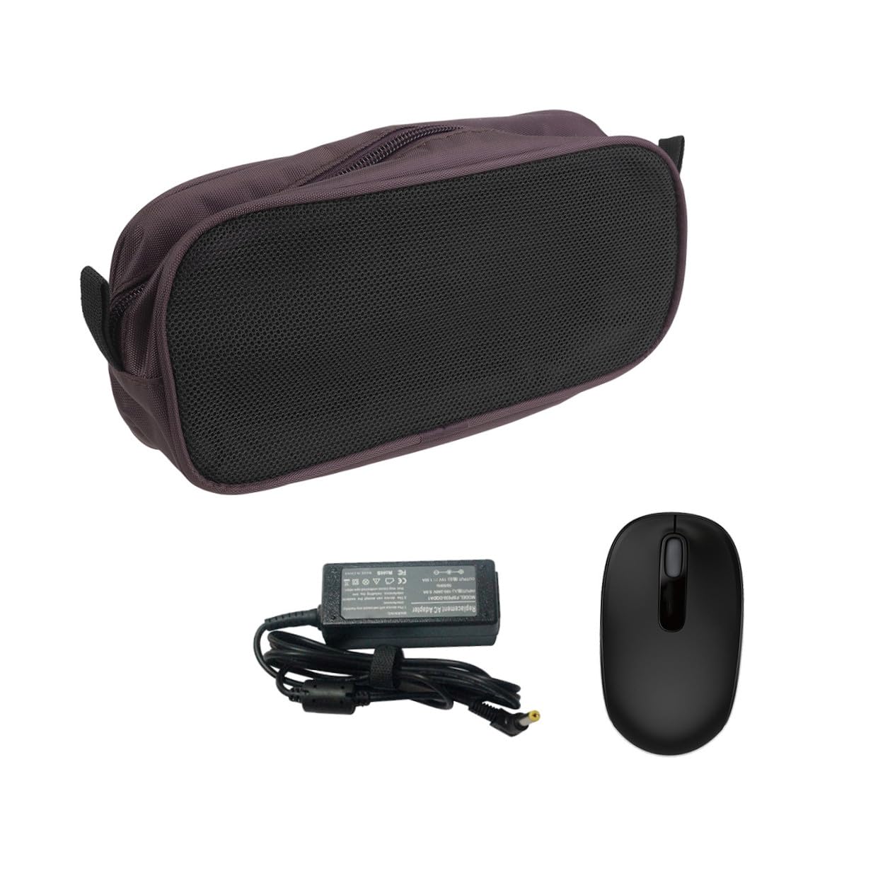 UKCOCO 3 Pezzi Di Custodia Per Cavi in ​​nylon Con Chiusura A Cerniera Per Organizer Elettronico Da Viaggio Essenziale
