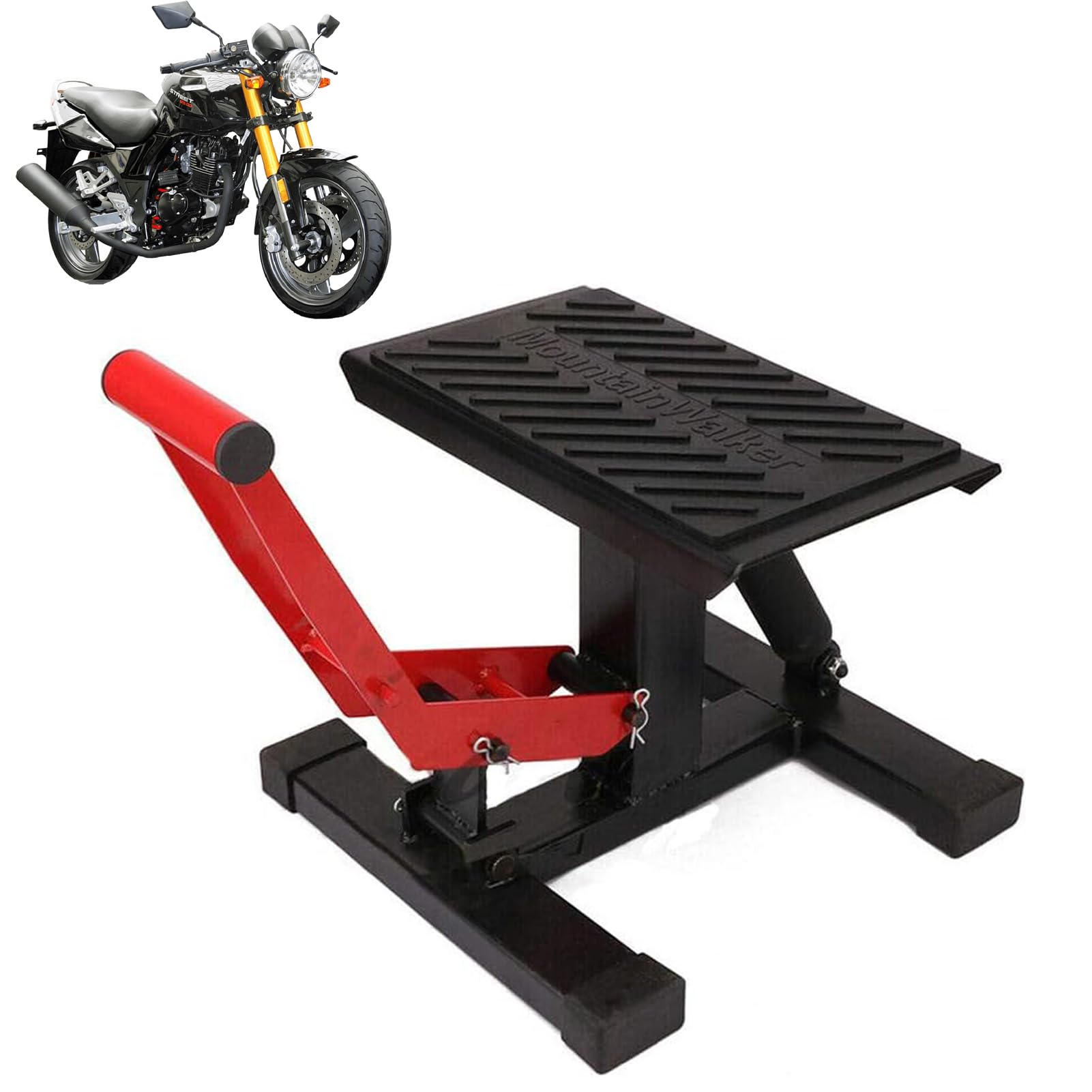 Estante de elevación hidráulica para motocicleta con capacidad de 400 KG