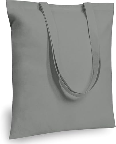 Vista 36 de TOPDesign - Paquete de 5 bolsas de algodón negro de 16 x 15 pulgadas, bolsas de tela ligeras y medianas reutilizables, adecuadas para bricolaje