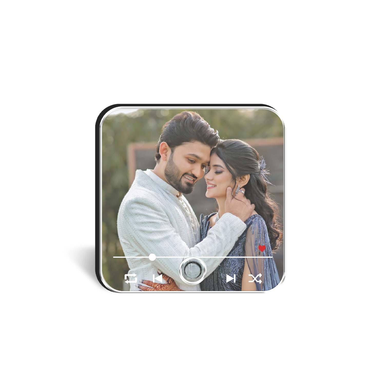 Personalized Music Fridge Magnet with Custom Photo, MP3 Song & Text | Music Player Photo Magnet | Anniversary, Wedding, Birthday, Valentine's Day Gift for Couples, Him & Her-picture-26