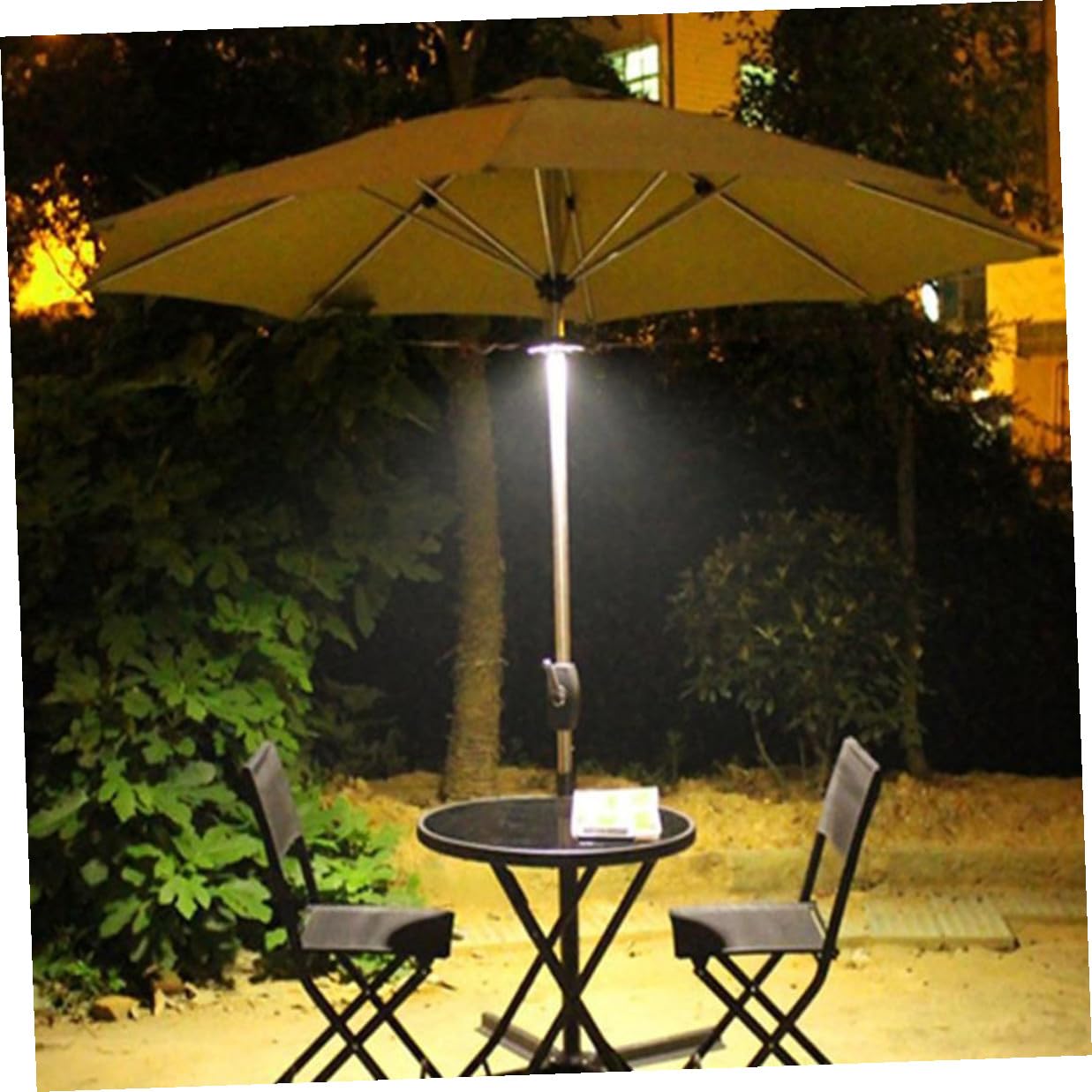 WOONEKY Lampada LED Multifunzionale per Ombrellone da Campeggio Luce Portatile Resistente e Facile da Installare Illuminazione di Emergenza Senza Fili per Esterni e Giardino