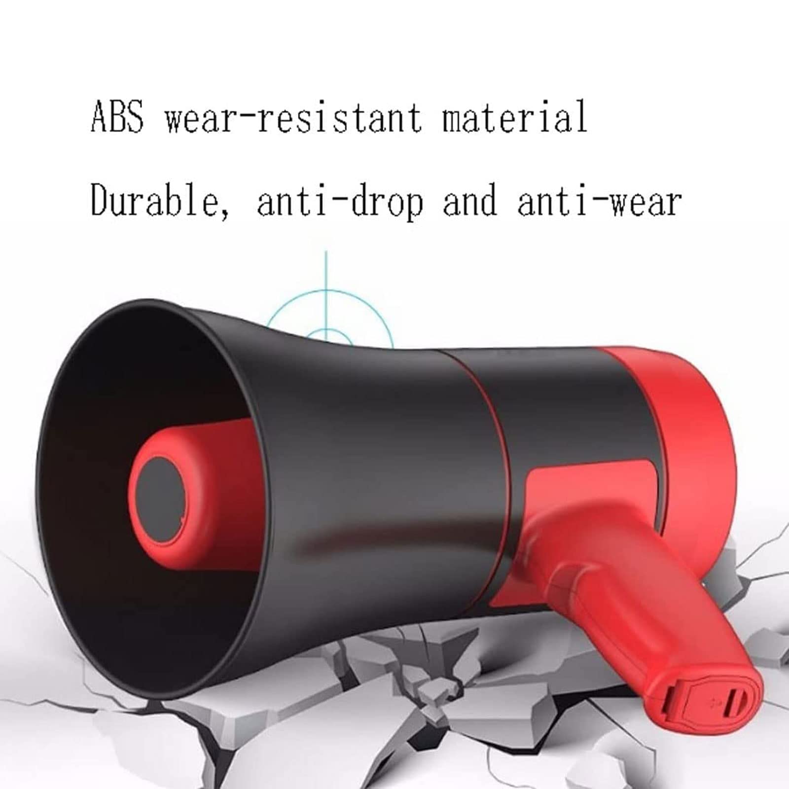 megafon, Głośnik Megafon Ręczny Bullhorn 30 W Regulacja głośności