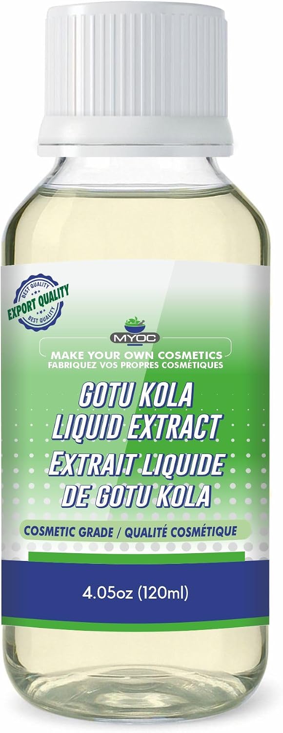 Gotu Kola Liquid Extract | Cosmetic Grade Botanical Ingredient | Non-Edible | Herbal Extract for DIY Skincare & Haircare | 120ml / 4.05 Fl Oz