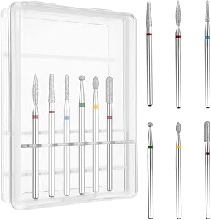 Nail Drill Bits Manicure Polishing Tool | Cuticle Remover Drill Bits for Home Salon Grooming Daily Office Travel Studio
