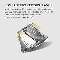 Vista 5 de TIMEMORE C5 ESP Pro - Molinillo de café manual con rebaba cónica S2C-042-III, ajuste de precisión de 0.001 in, molinillo de café de mano portátil