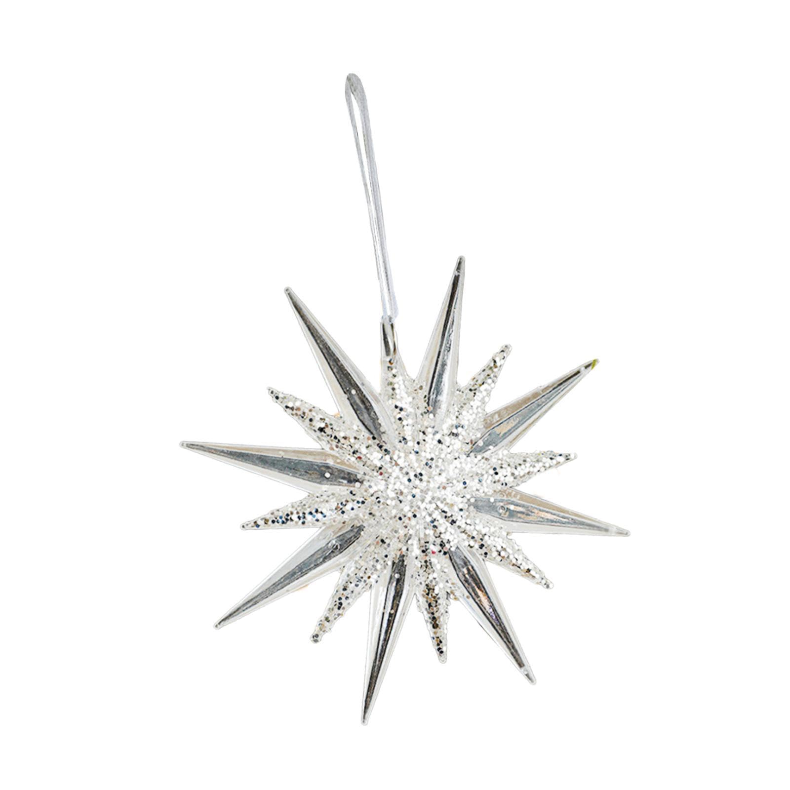 Nishiyuenyi Christmas Decoration Ornament Gifts Party Supplies Indoor Hanging Pendant Home Decor for Door Cabinet Home Housewarming Wall, Star