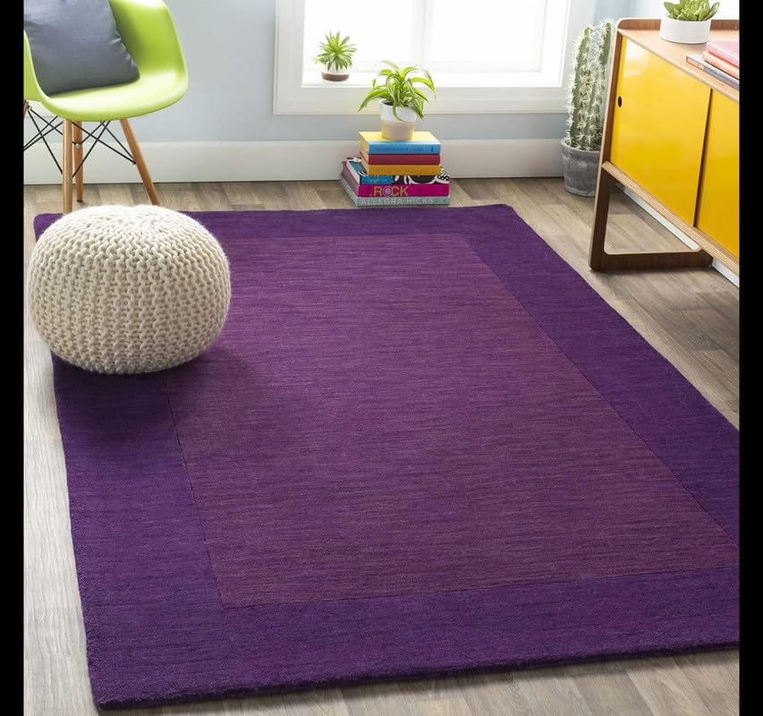 Image of Carpets and Rugs Handwoven Woolen Thick Floral and Contemporary Design Specially for Area Rugs, Carpets for Living Room, Bedroom, Hall Size 4x6 feet