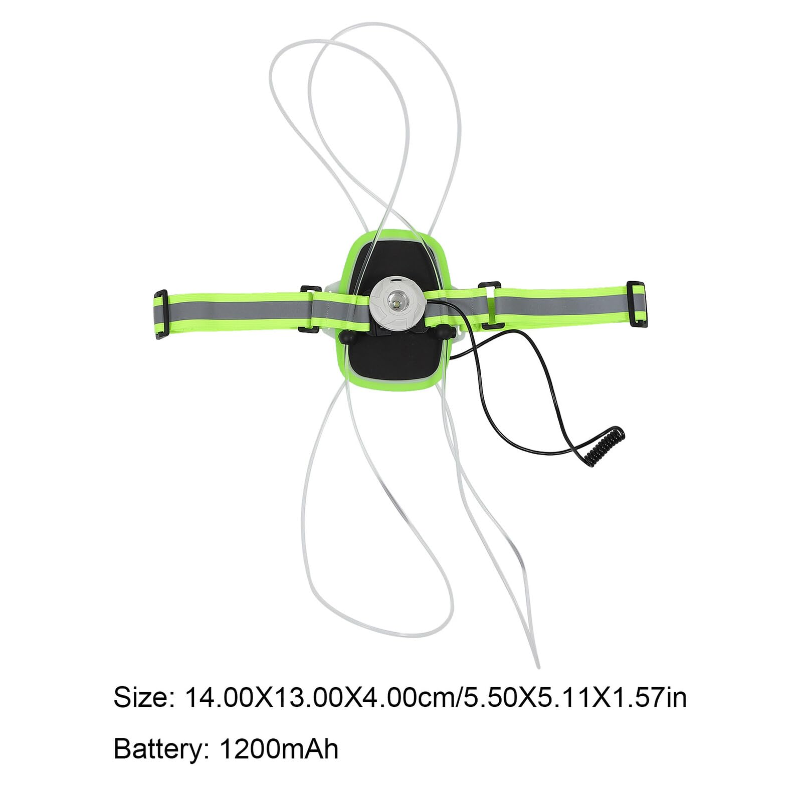 Alipis Leuchtende Reflektierende Weste USB Aufladbar mit 1200mah Akku