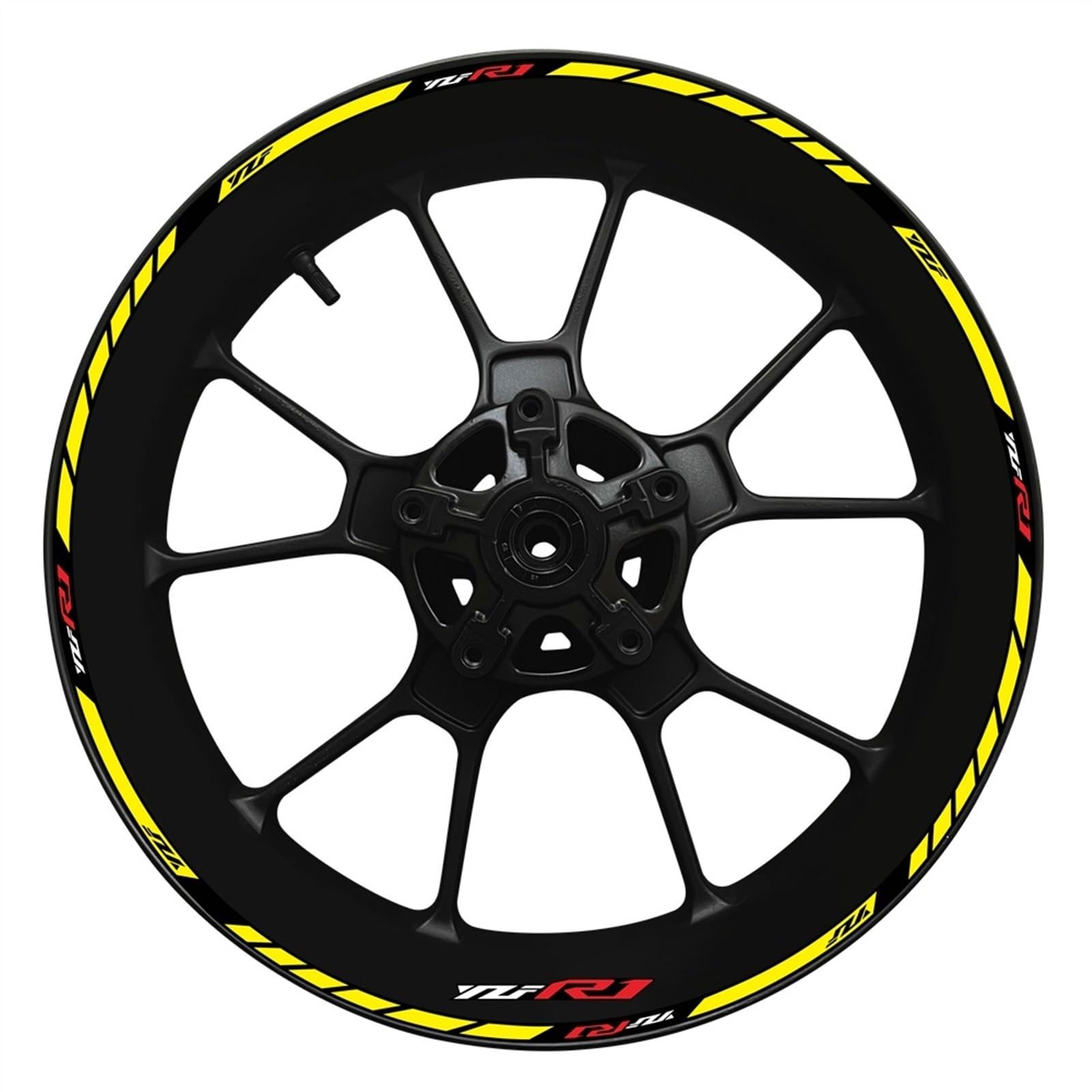 Motorcycle for Yamaha YZFR1 2022 Wheel Hub YZF R1 Decal Decoration Set Rim Modification Reflective Sticker(Color5)