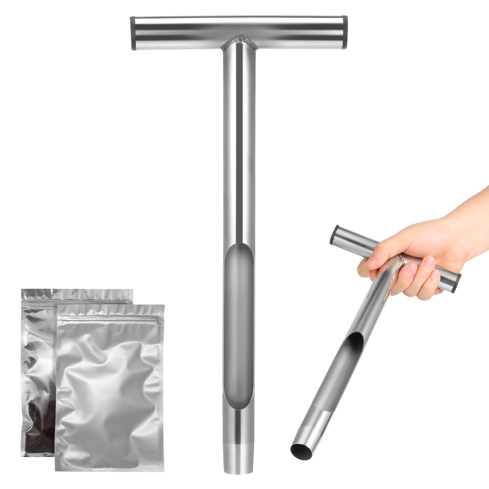 Sonde de prélèvement et échantillonneur à de métallique en acier inoxydable pour terre
