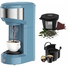 Single Serve Coffee Maker, Small K Pod&Ground Coffee Machine