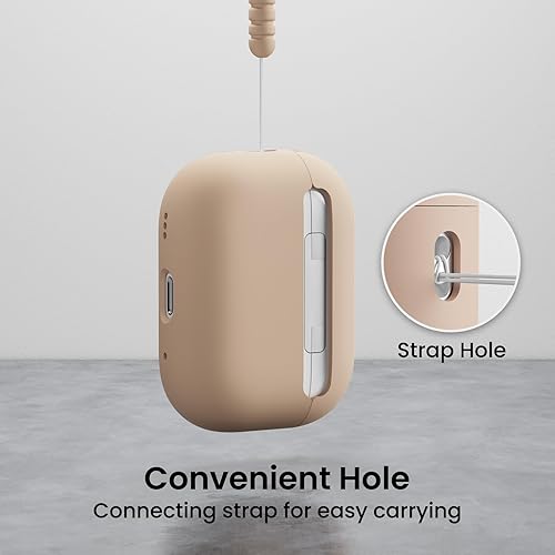 Miniatura 3 de ORNARTO Funda compatible con AirPods Pro 2 2022, silicona híbrida de protección completa para AirPods Pro de 2 generación, cubierta frontal LED