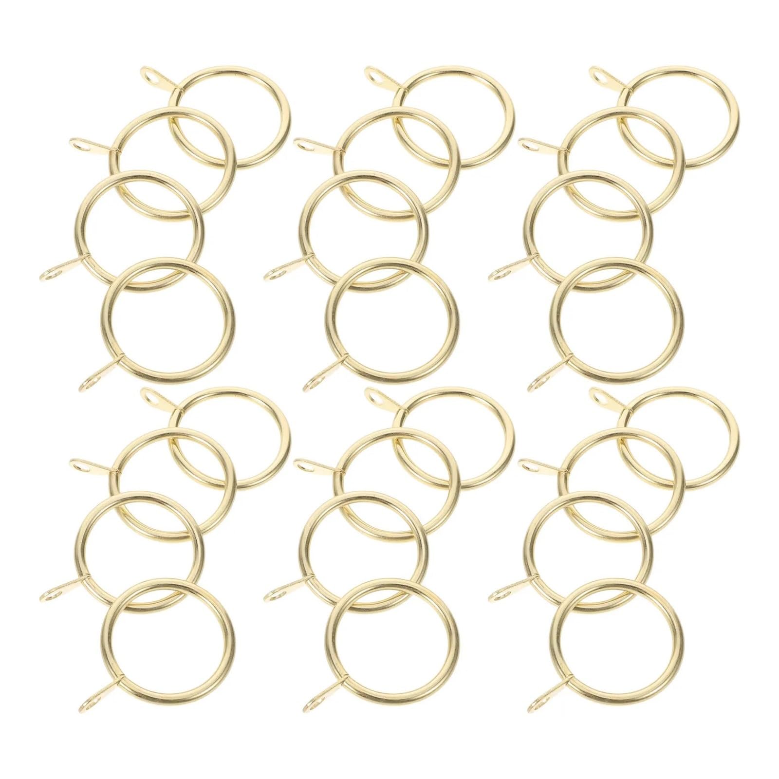 Curtain Grommets 30Pcs Curtain Rings Eyelet Heavy Duty Metal Drapery 30mm Inner Diameter Easy Slide Hanging Pinch Pleat Hooks