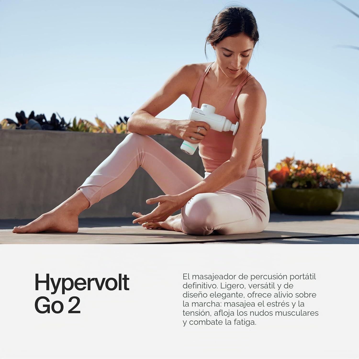 HyperIce Hypervolt Go 2 Masseur Universel Blanc