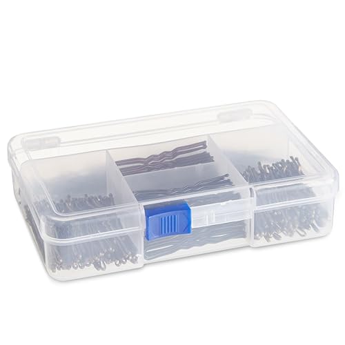 Miniatura 9 de Okuna Outpost Paquete de 360 horquillas para el cabello de 2 pulgadas con soporte transparente, juego a granel de horquillas en 2 estilos y 4