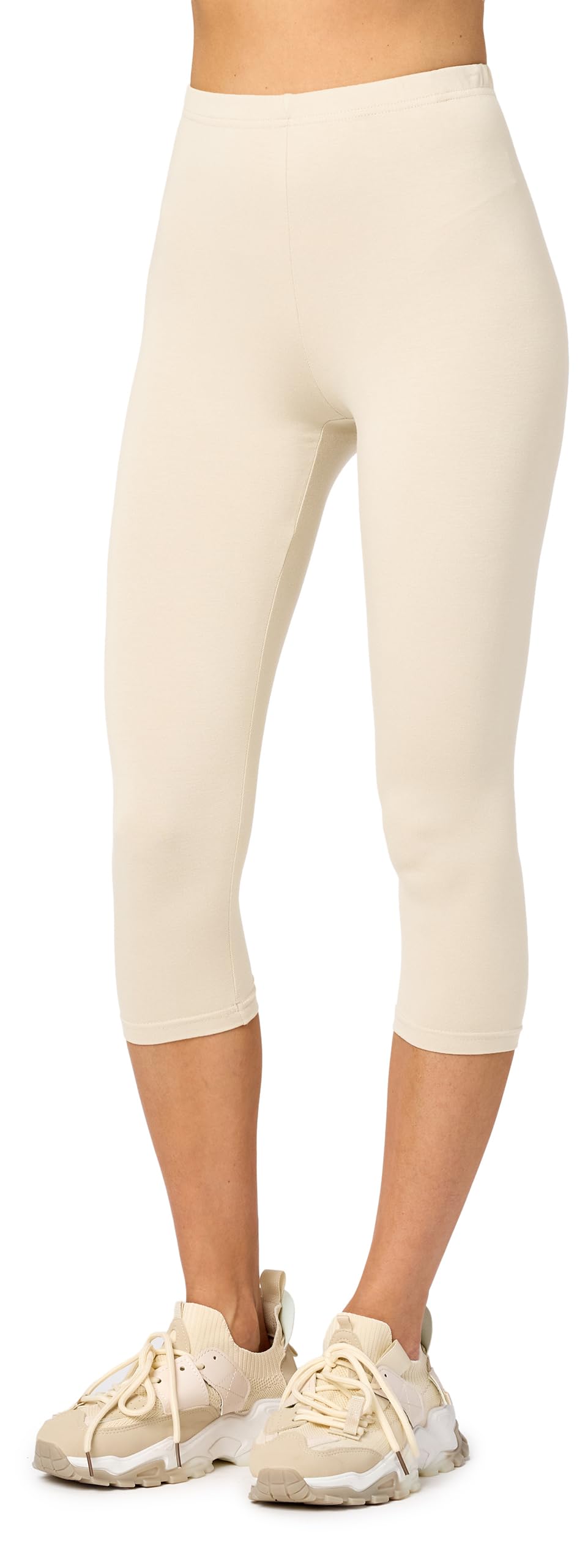 Merry Style Damen Leggings 3/4 Capri Leggings aus Viskose MS10-144