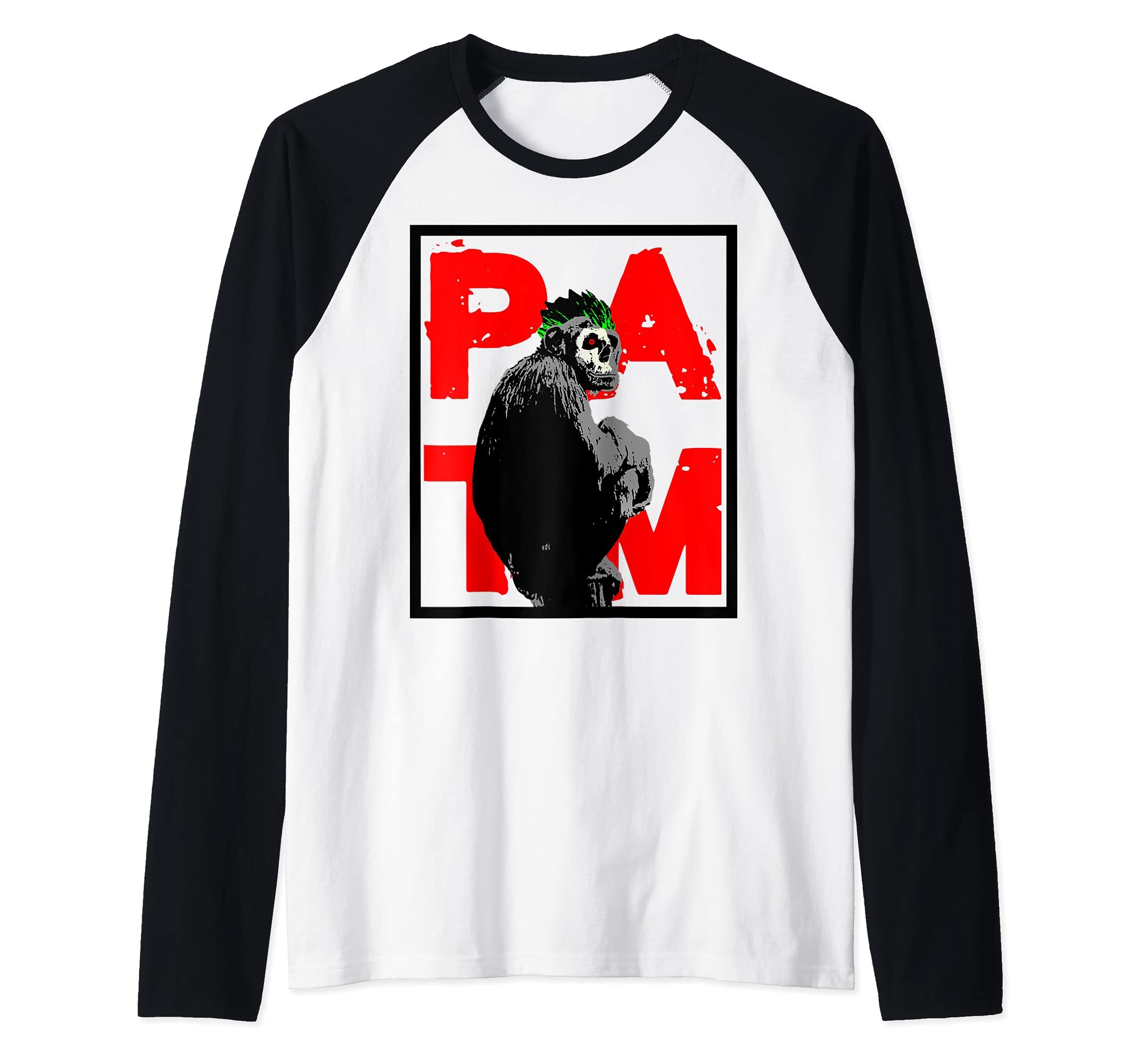 Mohawk Monkey Raglan Baseball Tee
