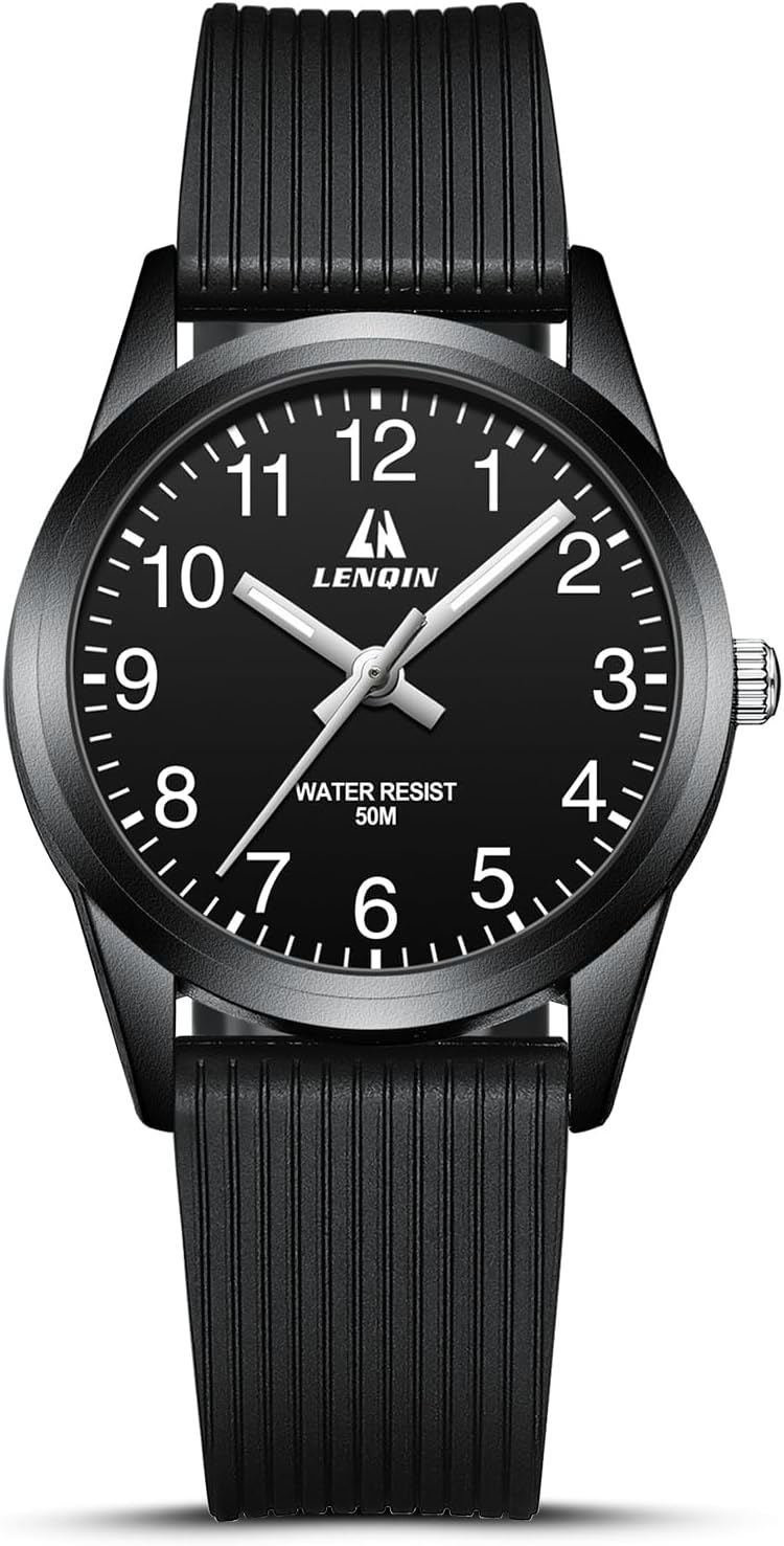 Kids Watch Boys Watch Girls Watches Waterproof Analog Quartz Watches for Children with Silicone Band