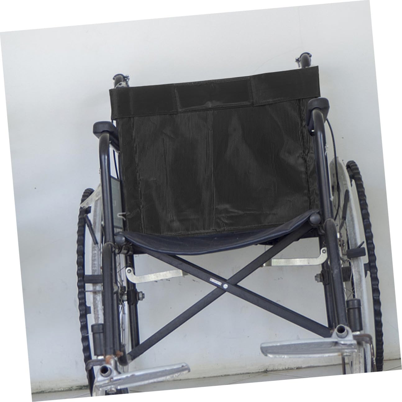 Cojines para Silla de Ruedas 2 Piezas, Asiento y Respaldo de Tela Oxford Negro, Acolchado Grueso Transpirable, Soporte Ergonómico para Movilidad y Uso Diario en Personas Mayores