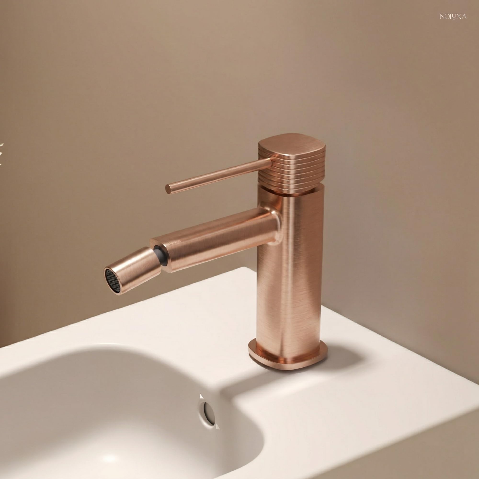 IMEX kran bidetowy z mieszaczem ciepłej i zimnej wody, bateria bidetowa, bateria bidetowa z mieszaczem ciepłej i zimnej wody, bateria bidetowa, bateria Bidet, łatwa instalacja | seria Firenze