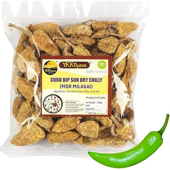 See full amazon price history chart for iKKiyam Curd Dip Sun Dry Chilly | Mormilagai Vathal | Premium & Organic Chillis | Dahi Mirchi | South Indian Thayyir Chilli | Pure & Natural Spicy Chillys | Deliciously Meals | Pack Of 1 | 100 Gram. iKKiyam Curd Dip Sun Dry Chilly | Mormilagai Vathal | Premium & Organic Chillis | Dahi Mirchi | South Indian Thayyir Chilli | Pure & Natural Spicy Chillys | Deliciously Meals | Pack Of 1 | 100 Gram. (B0DG5WJB7Y) Amazon Price History, Amazon Price Tracker