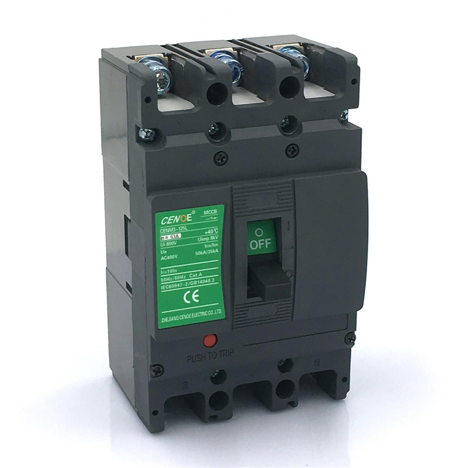 Interruttore telecomandato Interruttore magnetotermico 3P 16-125A con box modulare già installato sia sganciatore a lancio di corrente che contatto ausiliario(20A release 24V)